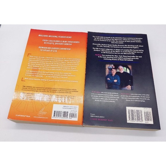 Left Behind Books Lot of 2 Paperback Left  Behind & Apollyon Christian Read God - Picture 6 of 6